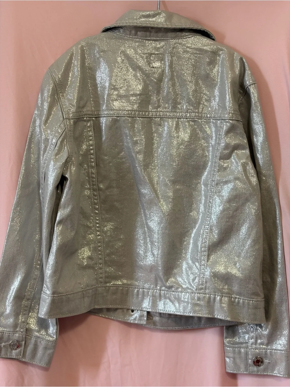 GAP Metallic Silver Denim Jacket - Women's